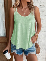 Camisole sans manches en jacquard pour femme