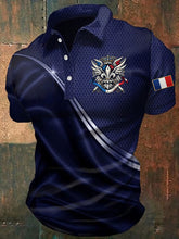 Chemise imprimée pour hommes, Jour de la Victoire européenne en France