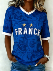 T-shirt à manches courtes de football pour femmes
