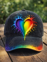 Chapeau imprimé d'art LGBT du mois de la fierté arc-en-ciel