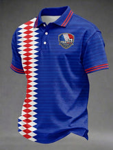 Chemise imprimée de football française pour hommes