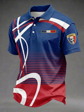 Chemise imprimée de football française pour hommes