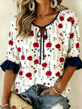 T-shirt croate à carreaux rouge et blanc Art Print Femme