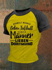 T-shirt à manches courtes Echte Männer Lieben Dortmund pour homme