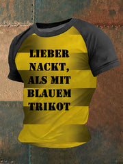 T-shirt à manches courtes Lieber Nackt Als Im Blauem Trikot Homme