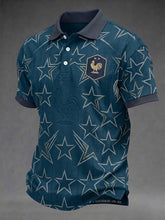 Chemise pour hommes avec imprimé football français