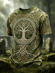 T-shirt décontracté à imprimé celtique pour homme
