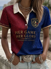Hauts décontractés Barcelona Europe Queen Printed pour femmes