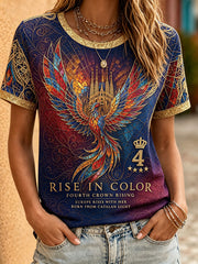 T-shirt pour femme imprimé Barcelone, Europe, Reine