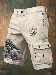 Shorts à imprimé celtique breton pour hommes