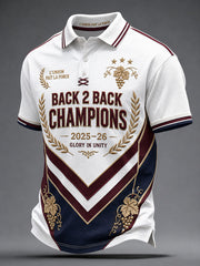T-shirt des champions masculins consécutifs