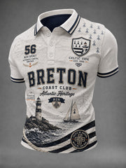 Chemise pour homme imprimée celtique de Bretagne, France