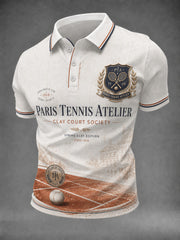 Chemise imprimée des Championnats internationaux de France de tennis masculins