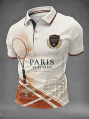 Chemise imprimée des Championnats internationaux de France de tennis masculins