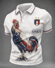 Chemise pour hommes France Football imprimée