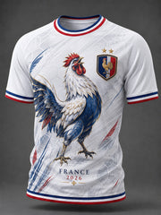 T-shirt imprimé France Football pour homme