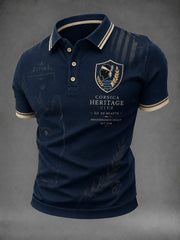 Chemise pour homme à imprimé drapeau de la Corse