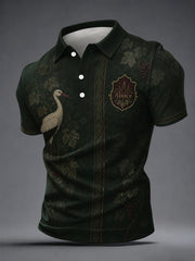 Chemise homme à motif paysager d'Alsace, style français