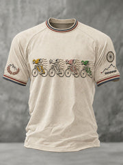 T-shirt à manches courtes pour homme, modèle skeleton pour vélo