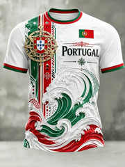 T-shirt décontracté inspiré du Portugal pour hommes