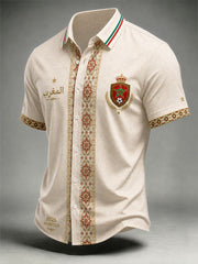 Chemise à manches courtes 2026 Morocco Football Homme