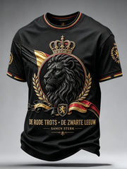 T-shirt homme à imprimé artistique pour la Fierté belge