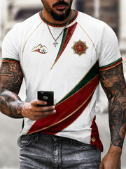T-shirt homme imprimé Maroc à manches courtes