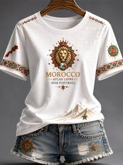 T-shirts de football 2026 pour femmes, Maroc