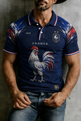 Chemise pour homme France Football imprimée