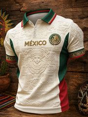 Les hommes du Mexique Football Lover Art imprimé Tops occasionnels