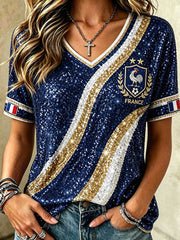 T-shirt à manches courtes pour femme