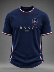 T-shirt décontracté imprimé pour hommes, cadeau idéal pour les fans de football