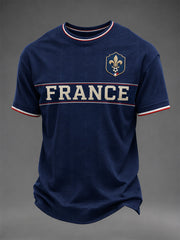 T-shirt décontracté imprimé pour hommes, cadeau idéal pour les fans de football