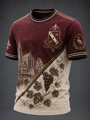 T-shirt imprimé pour hommes, France Alsace