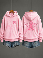 Sweat-shirt classique pour la prévention du cancer du sein, motif animalier pour femme