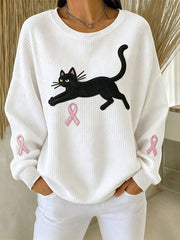 Women's Breast Cancer Awareness Imprimer Sweatshirt