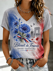 T-shirt imprimé de la Journée de l'Armistice pour femmes