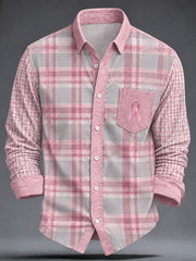 T-shirt de sensibilisation au cancer du sein chez l'homme