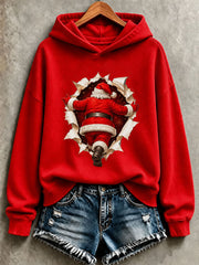 Sweat-shirt classique de Père Noël pour femme