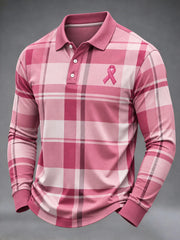 Les vrais hommes portent un t-shirt de sensibilisation au cancer du sein rose.