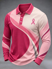 Les vrais hommes portent un t-shirt de sensibilisation au cancer du sein rose.
