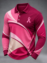 Les vrais hommes portent un t-shirt de sensibilisation au cancer du sein rose.