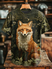 T-shirts unisexe à imprimé renard