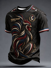 T-shirt imprimé France de rugby pour homme