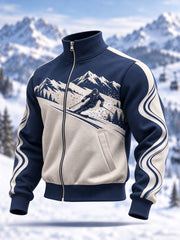 Sweat-shirt décontracté à fermeture éclair pour amateurs de ski, prêt pour la saison hivernale