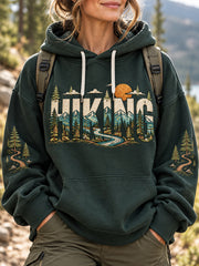 Sweat à capuche décontracté Hike Lovers Femme