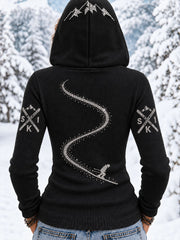 Sweats à capuche Alpine Ski Femme