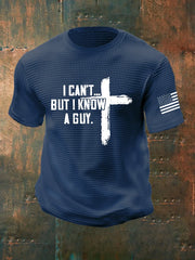 Men's I Can't But I Know A Guy Print Waffle T-shirt