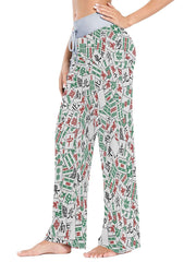 Women's Mahjong Printed Home Pants
