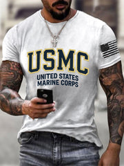 Men's USMC United States Marine Corps Short-sleeved T-shirt